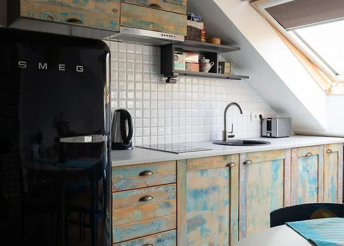 Daire Attic In Old Town Heart Kurpiai *